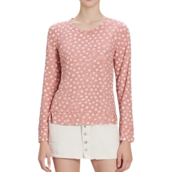 kate spade Tops - Kate Spade Pink Cloud Pattern long sleeve Tee Size Small